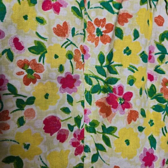 ELLA SIMONE Bright Multicolor Floral Short Sleeve Top Size XL - Picture 6 of 7